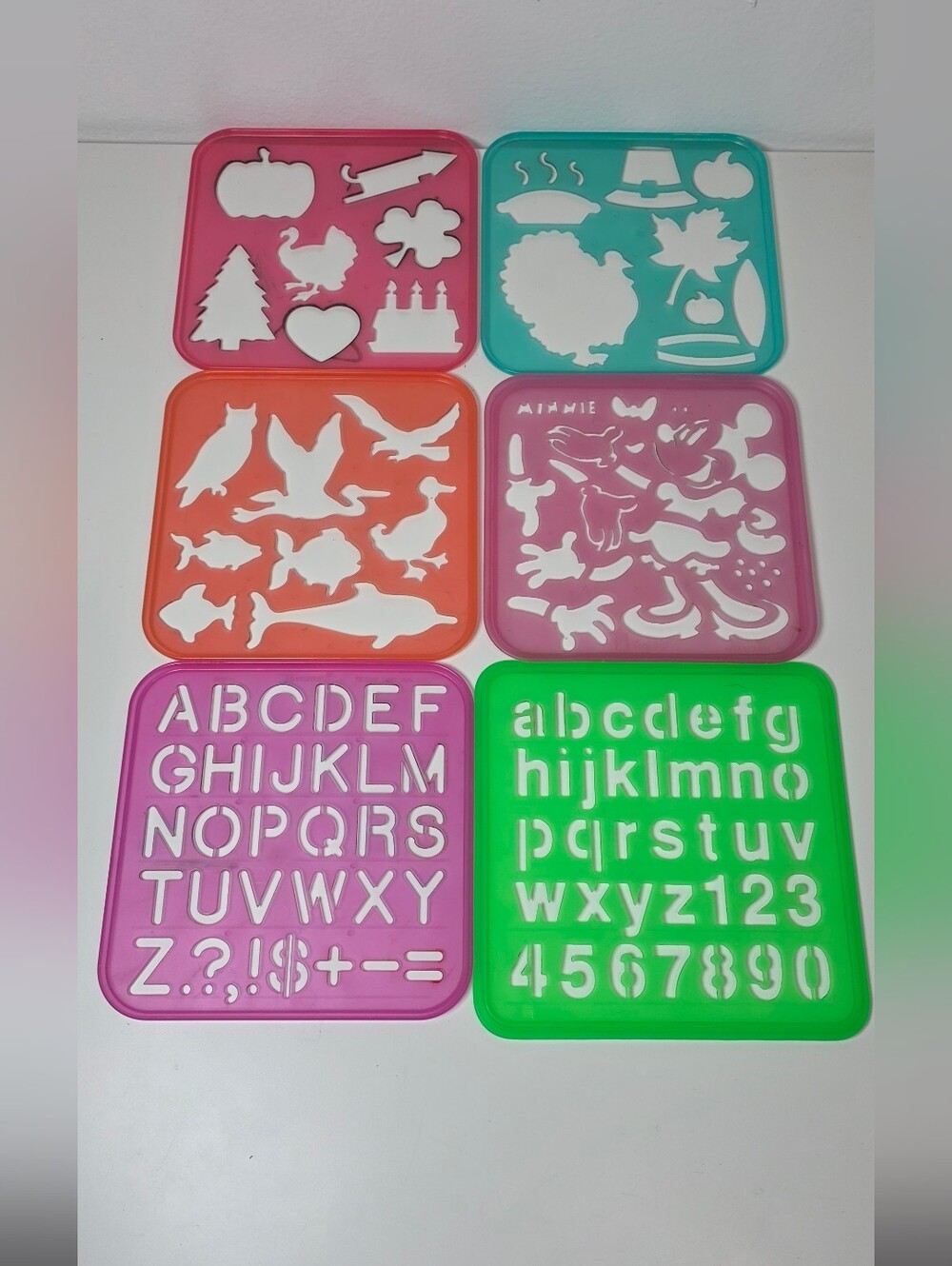 Vintage Tuppertoys Stencil Art Templates